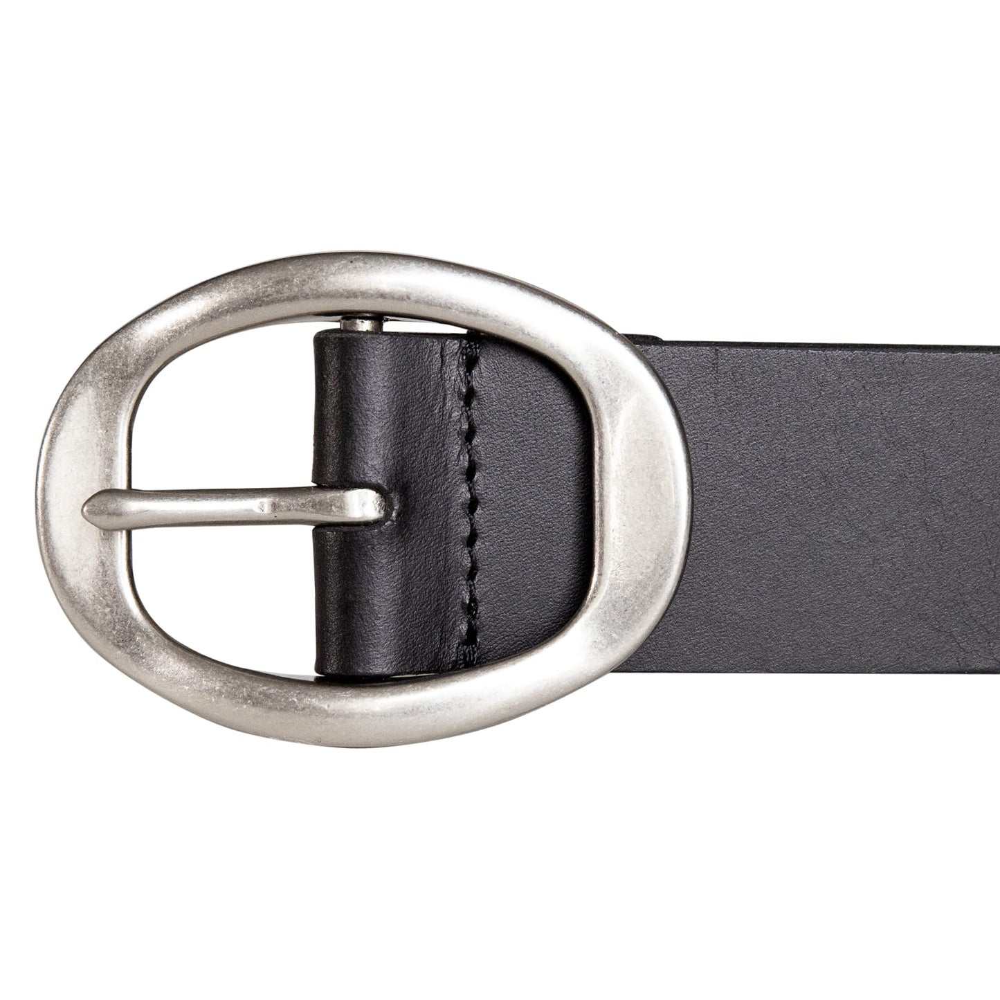 Lucky Brand Womens Sculpted Center Bar Buckle Skinny Belt | Leather | Trend | Stylish | Classic | Modern | Jeans - Black, X-Large