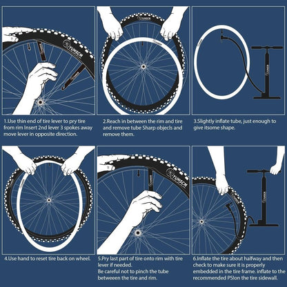 2-PCS 26" Bike Tubes 26 x 1.75/2.125 FV48mm Presta Valve Inner Tubes 26 Bicycle Inner Tubes Compatible with 26x1.75 26x1.90 26x1.95 26x2.0 26x2.10 26x2.125 Bike Tire Tubes
