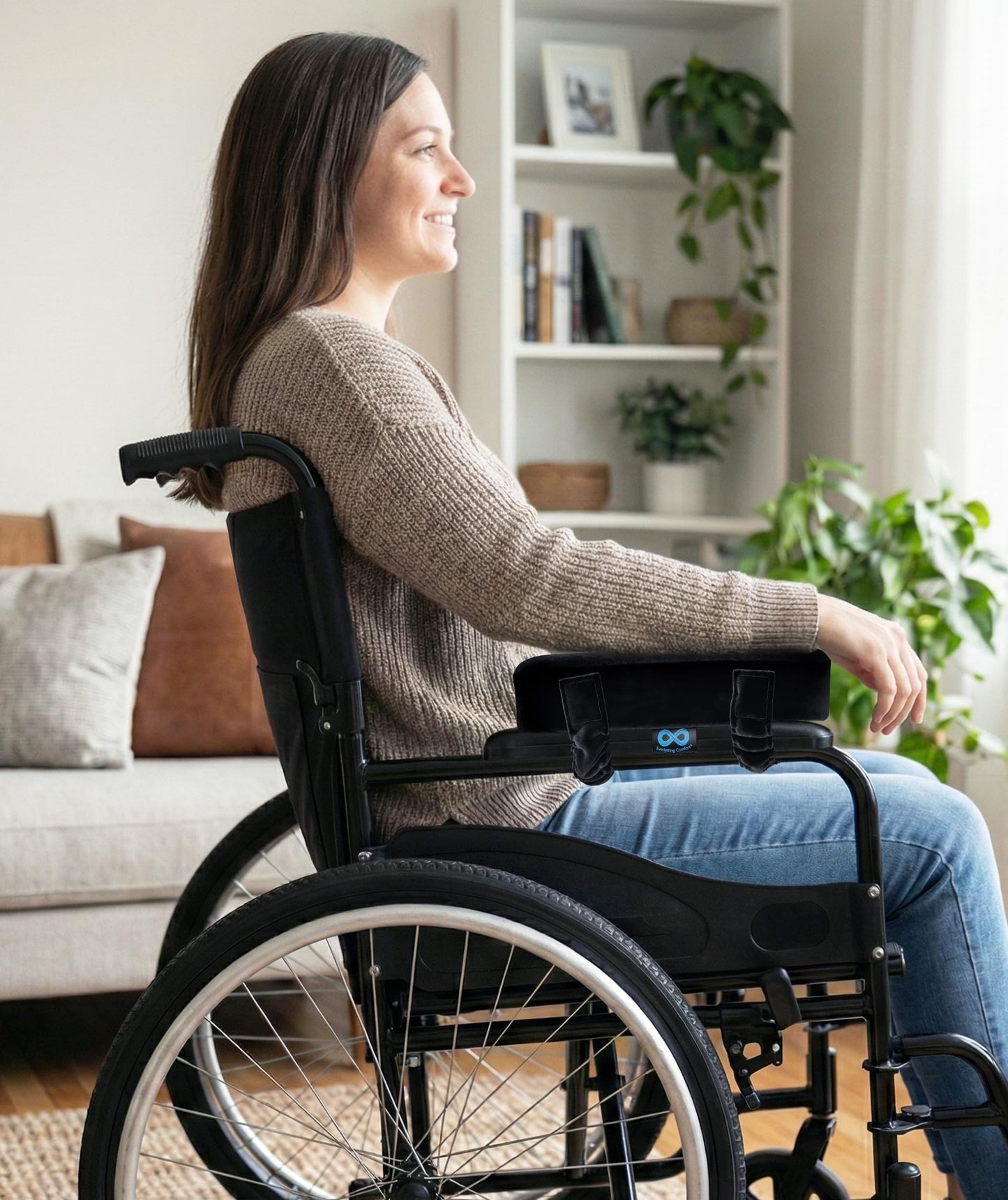 Elevate Series by Everlasting Comfort Office Chair & Wheelchair Arm Pads - Memory Foam ArmRest Covers for Desk, Gaming Chair, Arm Pillow Seat Cover Cushions & Protectors to Relieve Pressure for Elbows