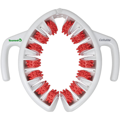 TESMED Cellulite Manual Massager : Made in Italy, Patented with Converging & Diverging Roller Technology. Anti Cellulite Roller for Thighs and Buttock