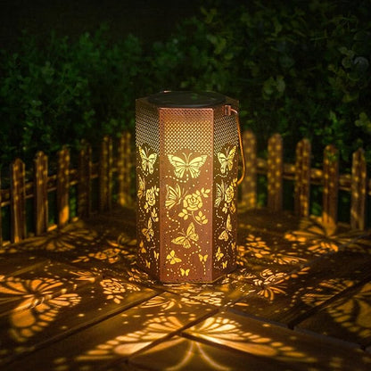 Christmas Decorations Gifts for Women Butterfly Solar Lights Outdoor - Butterflies Solar Lanterns Outdoor Waterproof Garden Decoration for Outside, Outdoor, Yard, Lawn