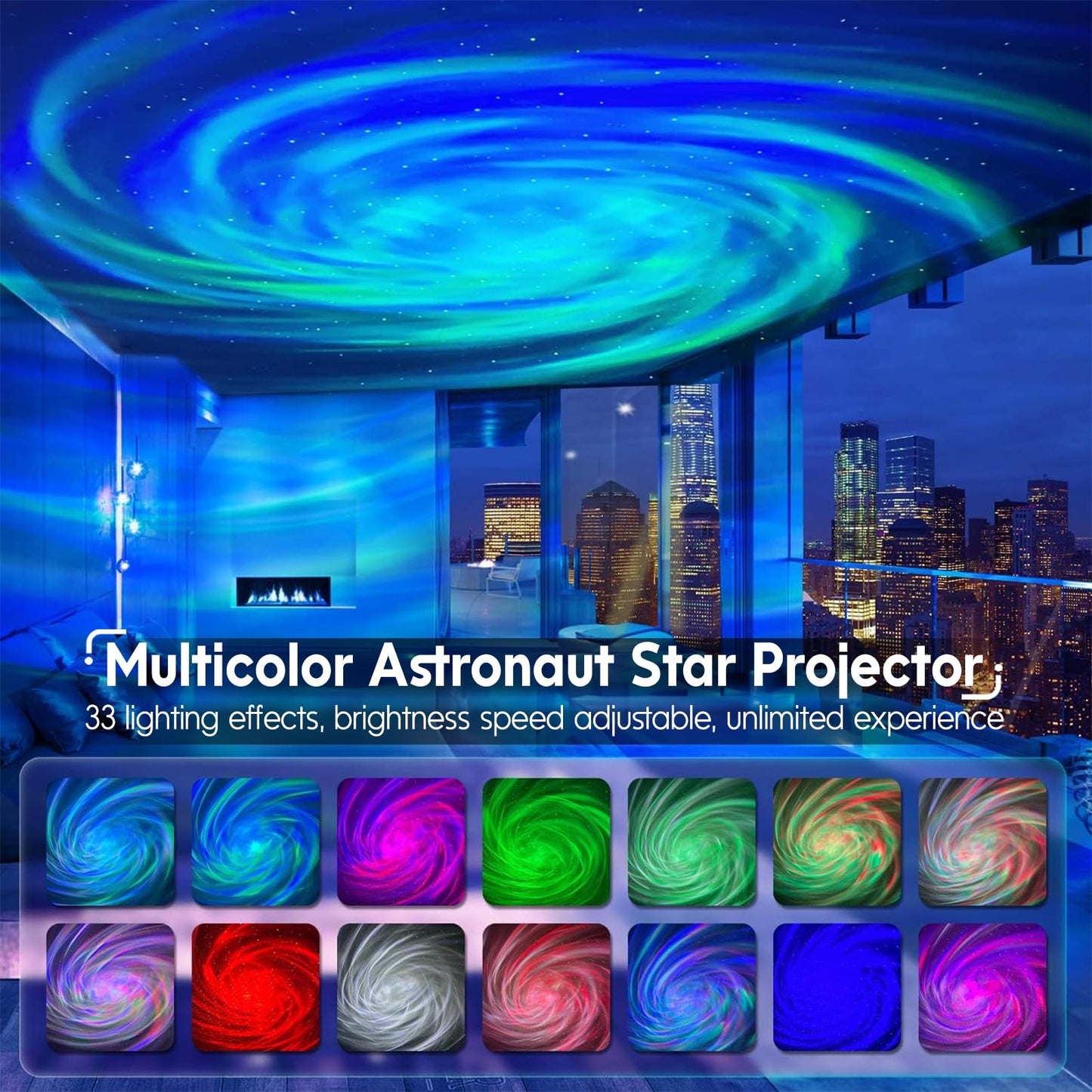 Rossetta Astronaut Galaxy Projector, Star Lights for Bedroom, Night Light Projectors with Timer and Remote, Kids Adults Room Decor Aesthetic, Gifts for Christmas, Birthdays