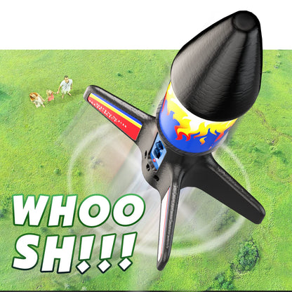 lakebyin Rocket Launcher for Kids, Electric Flying Model Rocket Toy Kit