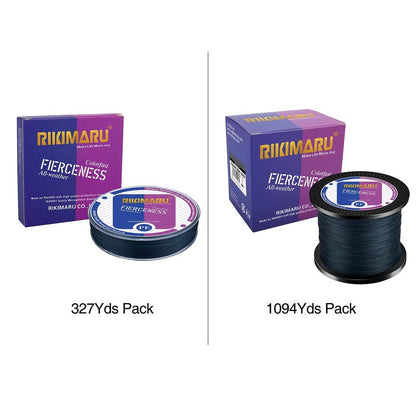 Braided Fishing Line Abrasion Resistant Superline Zero Stretch&Low Memory Extra Thin Diameter Dark Gray 327Yds,20LB