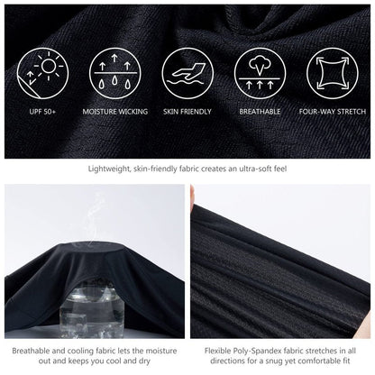 Lightbare Women's UPF 50+ Full Zip Hoodie Jacket Long Sleeve Hooded Sun Shirt with Pockets