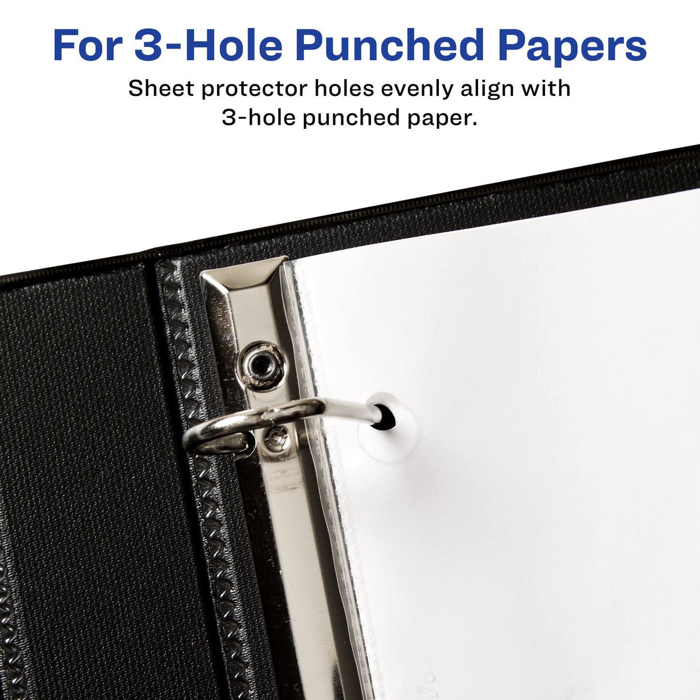 Avery Non-Glare Page-Size Sheet Protectors, Polypropylene, Pre-Punched for Use with Tab Dividers, Top Load, 50 Document Protectors (74204)