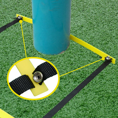 Tubsalah 20ft Adjustable Agility Ladder with Carry Bag – Football Training Equipment & Speed Ladder for Soccer, Basketball – Agility Training Equipment for Footwork Drills