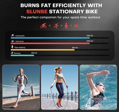 Exercise Bike, Magnetic Resistance Stationary Bikes for Home with App Compatible, Silent Indoor Cycling Bike with 350lbs Weight Capacity Comfortable Seat, Digital Monitor & Phone Mount, Black Red