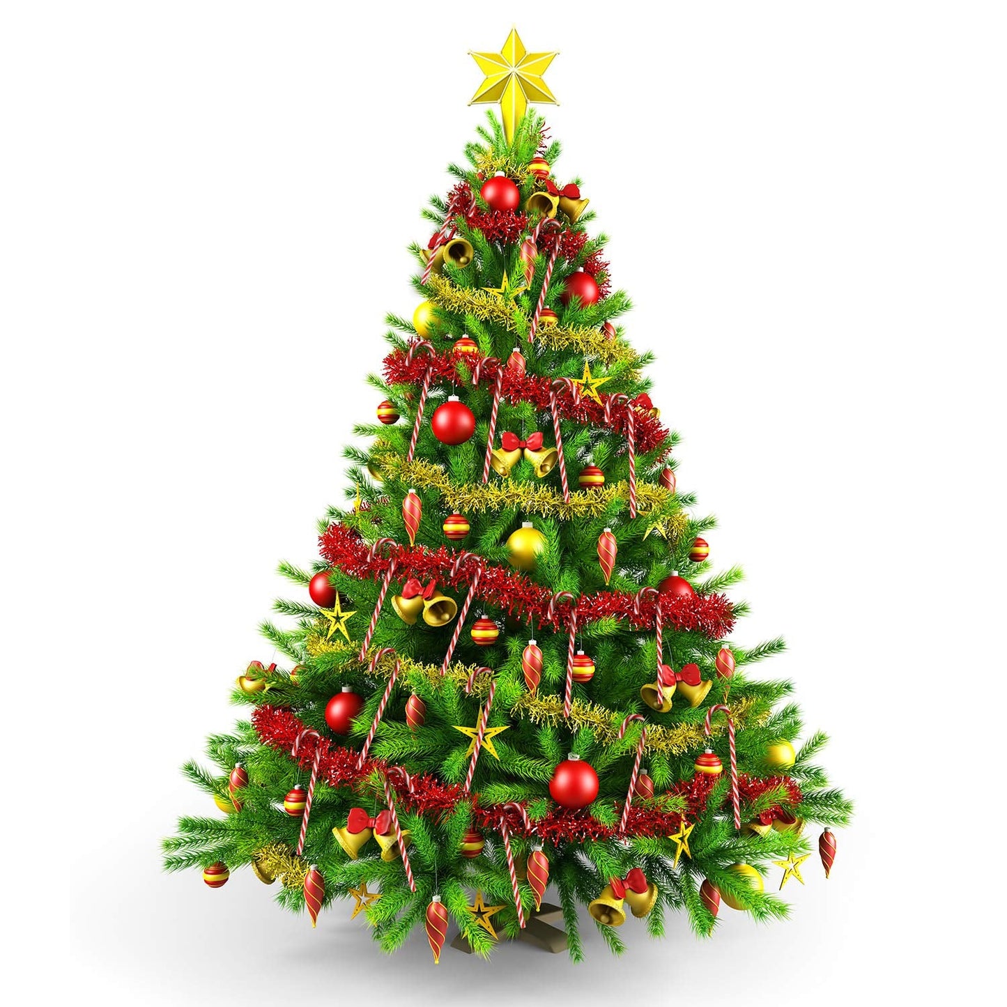 Hicarer 50 Pieces Christmas Plastic Candy Cane 5.9 Inch Christmas Tree Hanging Ornament Decoration Twisted Tree Candy Cane Ornament for Xmas Holiday Party Favor (Red and White)