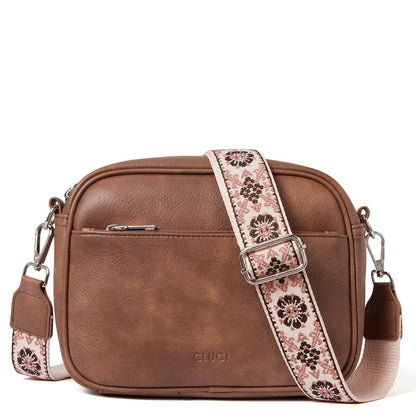 CLUCI Crossbody Bags for Women Trendy, Vegan Leather Shoulder Handbags，Purses for Women with Adjustable Wide Strap