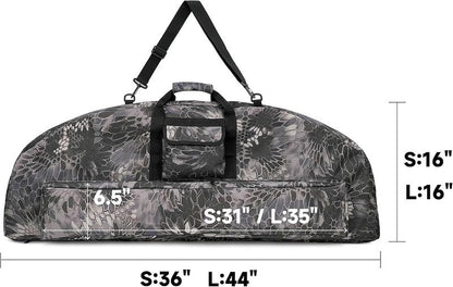 Soft Compound Bow Case - Durable Hunting Bow Bag with Adjustable Shoulder & Backpack Straps | Fits 36"/44"