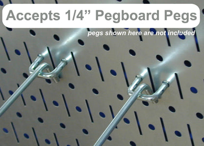 Wall Control Pegboard Rack Home & Garage Tool Storage & Organization White Metal Pegboard Pack - Two 32-Inch x 16-Inch White Steel Peg Board Panels
