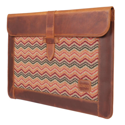 Londo Leather Sleeve Compatible with MacBook Pro 14 & Air 13-13.3 Inch (M5, M4, M3, M2, M1, Pro, Max) & iPad Pro 12.9, Premium Top Grain Leather Laptop Bag, 2020 to 2026 Models