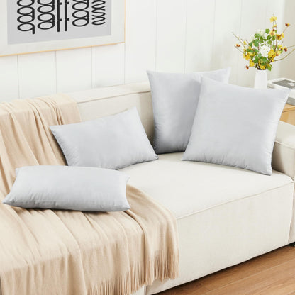 LANE LINEN Throw Pillow Insert - Pack of 2 16x16 Pillow Inserts for Decorative Pillow Covers, Throw Pillows Insert for Couch - White