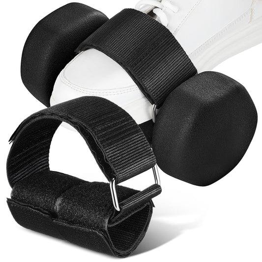 BESPORTBLE Feet Dumbbell Attachment 1 Pair Adjustable Ankle Weights Strap for Leg Extensions Hamstring Curls Hip Flexor Glute Kickbacks Home Gym Workout Gear