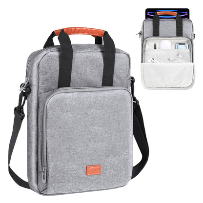 DTTO 13-12.9 Inch Sleeve Bag with Shoulder Strap, Double Handle Carrying Case Fits MacBook Neo, iPad Air 13-inch/iPad Pro 13-inch, iPad Pro 12.9-inch M2&M1 (2022-2018), Gray