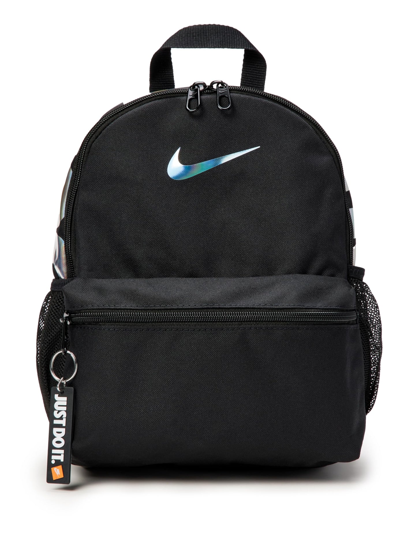 Nike Kid's Brasilia JDI Mini Backpack (11L), Black/Black/Holo, MISC