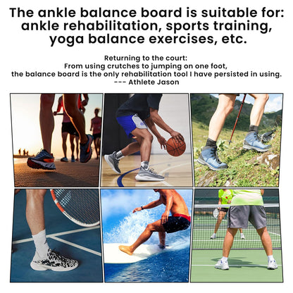 Ankle Balance Board Foot Strengthener Trainer Ideal for Sprained Ankle Recovery Stability Exercises and Physical Therapy Plus Posture Corrector and Foot Stretcher for Plantar Fasciitis Relief