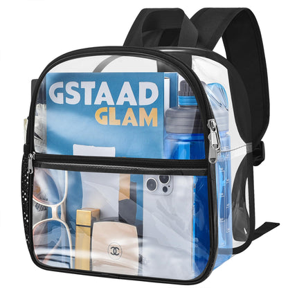 Oraben Clear Backpack for Stadium Events Clear Bag Small Stadium Backpack Waterproof 12x6x12 for Women Men Adult Concert Sports