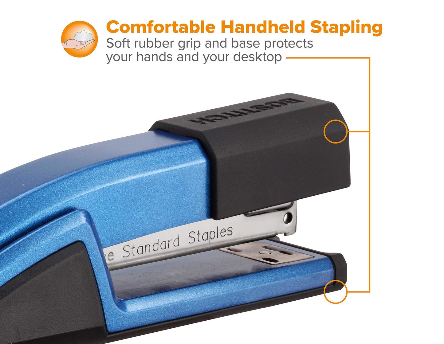Bostitch Office Epic Metal 3 in 1 Stapler, 25 Sheet Capacity, Includes 210 Staples in Staple Storage Compartment & Integrated Remover,