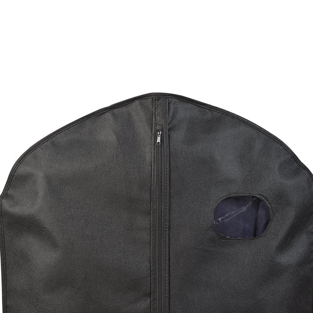 Pack of 3, 41 Inches Black Hanging Breathable Suit Garment Bags for Mens Closet,Jacket,Short Dress,Suit Travel, protector or Storage