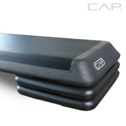 Cap Barbell Adjustable Aerobic Step Platform Exercise Step, Gray