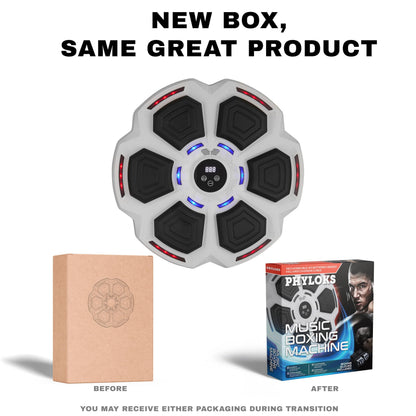 PHYLOKS™ Music Boxing Machine with Gloves, 9 Speeds & 9 Modes, Bring The Boxing Arena Home with Smart Reflex Lights, Music Punching Trainer for Home Fitness & Fun