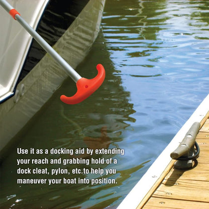 Emergency Multi-Purpose Telescoping Boat Hook & Paddle - Adjustable Length for Easy Use