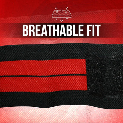 Nordic Lifting Wrist Wraps - Durable Weightlifting Support Straps with Thumb Loop | 1 Pair for Men & Women