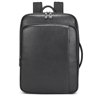 JulBean Laptop Leather Travel Backpack For Men Carry On Back Pack For Business Work computer Backpacks Fit 15.6" Laptop