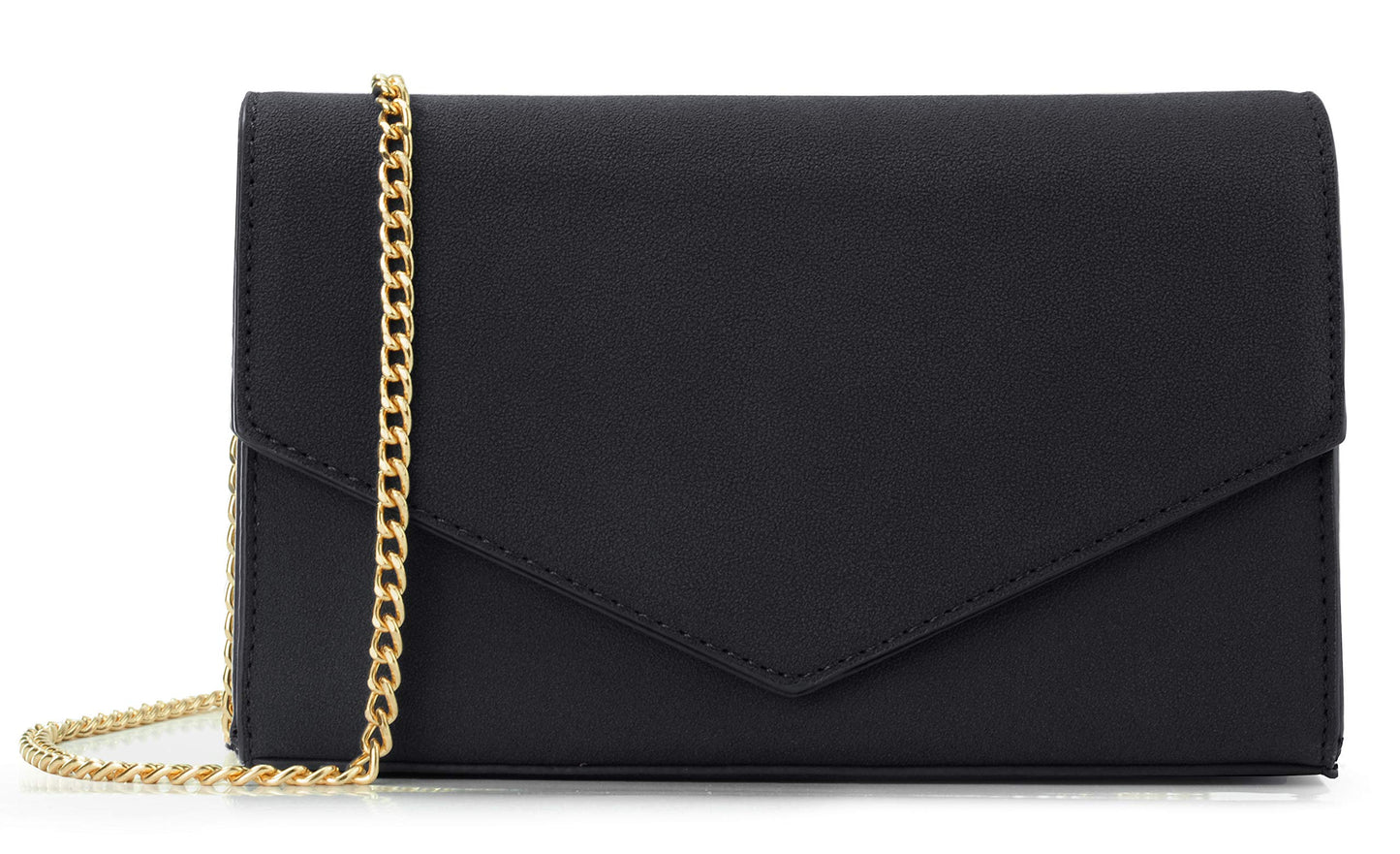 HOXIS Clutch Purse for Women Suede Evening Envelope Clutch Chain Shoulder Bag