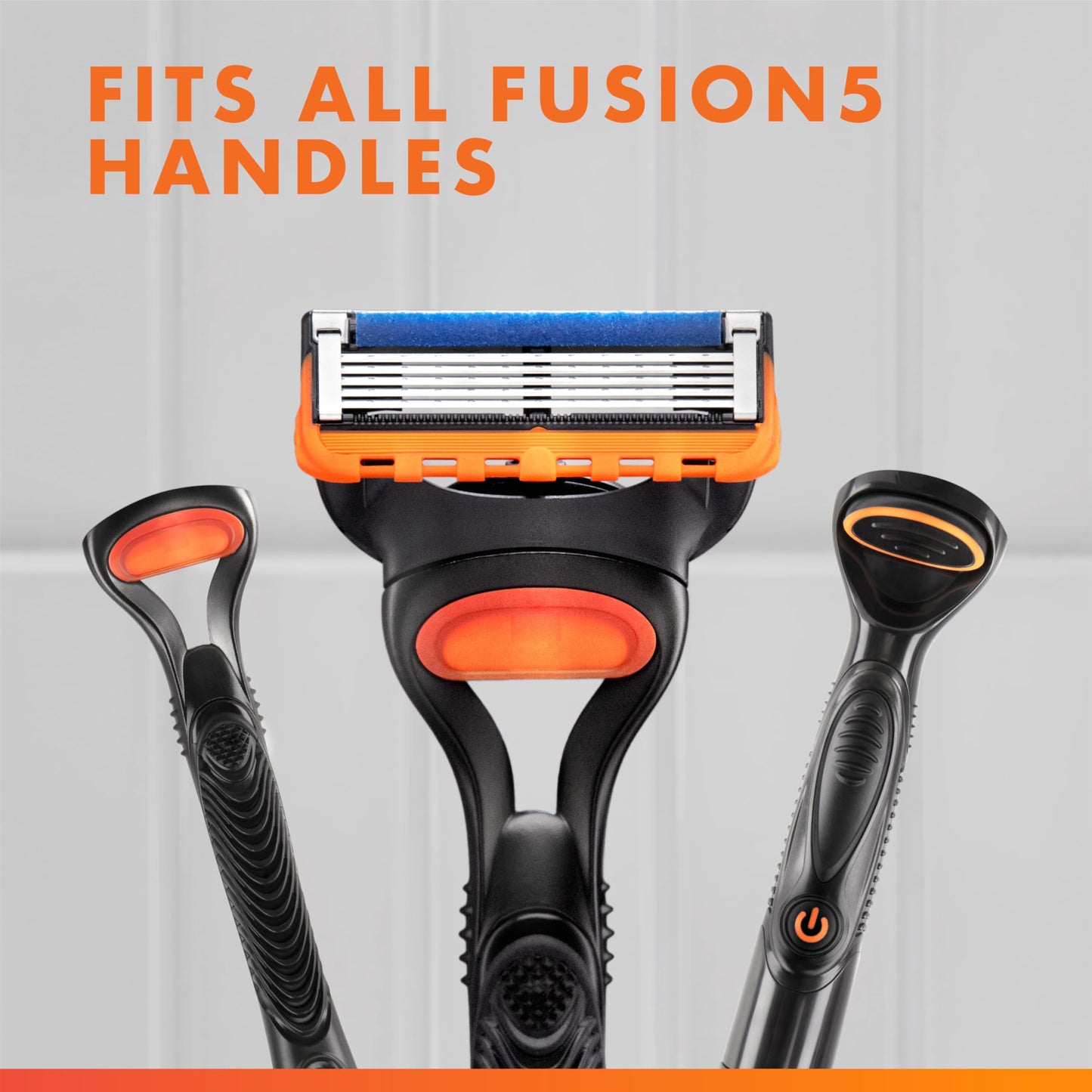 Gillette Fusion5 Power 5-Blade Razor Blade Refills for Men with Precision Trimmer, 10 Count