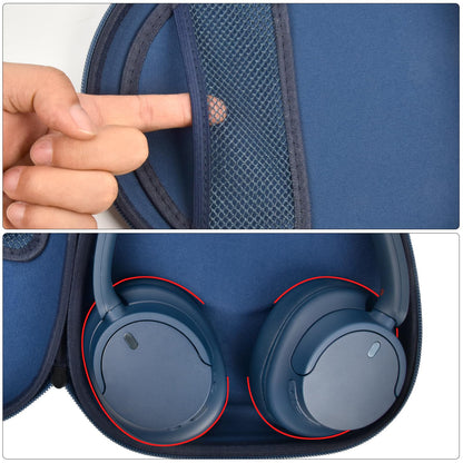 Headphone Case for Sony WH-CH720N WH-CH520 WH-1000XM4 for Soundcore Q20i Q20 Q30 for JBL Tune 720BT 510BT Noise Canceling Headphones, Wireless Headset Travel Bag (Box Only)(Blue)