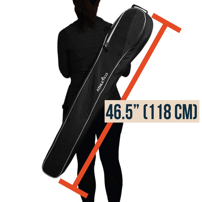 Athletico Lacrosse Stick Bag - Lax Equipment Bags (Black)