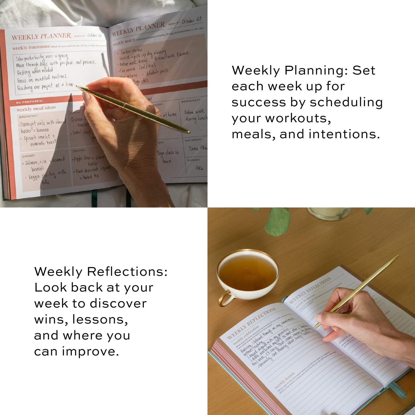 Paper & Progress Wellness Journal – 12-Week Fitness & Self Care Journal for Women | Daily Habit Tracker, Meal Planner, Workout Log, Weekly Reflections & Mindset Coaching Prompts