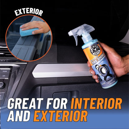 Chemical Guys Tire Kicker Sprayable Extra Glossy Tire Shine Spray, Dry-to-Touch Dressing - Restores Wet Look to Rubber, Vinyl, and Plastic, Safe for Cars, Trucks, Motorcycles, RVs, and More - 16 oz