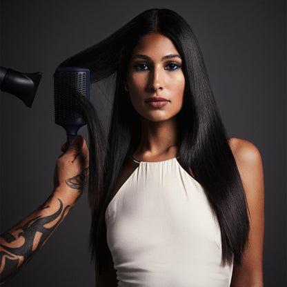 Fromm Intuition Ceramic Ionic Thermal Blow Dry Paddle Brush - Detangle, Dry, Smooth, and Straighten Thick, Wavy, Curly Hair in One Step for Women & Men