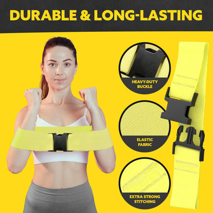 Tribe Lifting Fabric Resistance Bands for Working Out - 5 Exercise Bands Set for Legs and Glutes - Booty Bands for Women and Men - Thick Cloth Workout Bands for Physical Therapy, Hip Training