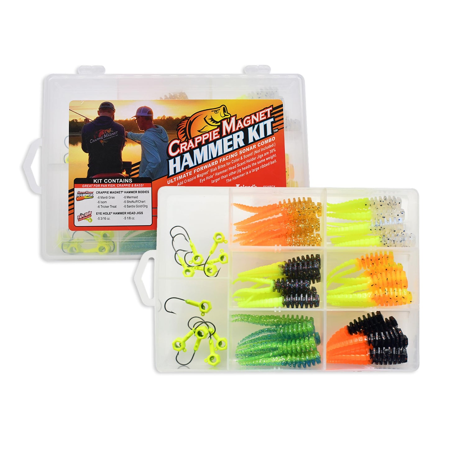 Crappie Magnet Hammer Kit - 52 Piece Crappie Fishing Kit - Made in The USA