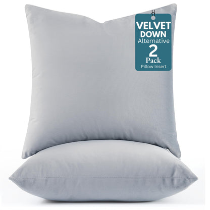 LANE LINEN Throw Pillow Insert - Pack of 2 16x16 Pillow Inserts for Decorative Pillow Covers, Throw Pillows Insert for Couch - White