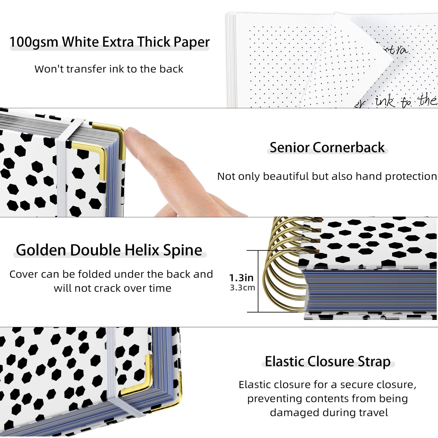Ospelelf Budget Planner - Budget Book with Bill Organizer and Expense Tracker, 12 Month undated Budget Planner/Account Book to Take Control of Your Money, Start Anytime(Polka dots)