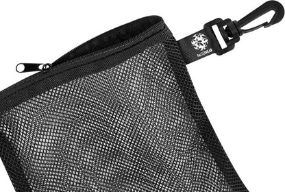 Mesh Zipper Bag Set - Durable Outdoor Trekking & Sailing Storage | 4-Pack (Black, 6 x 8 Inch)