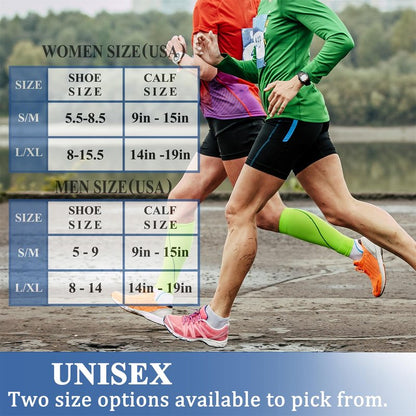 CHARMKING Compression Socks for Women & Men (8 Pairs) 15-20 mmHg Graduated Copper Support Calf Socks are Best for Pregnant, Nurses - Boost Performance, Circulation, Knee High Wide Calf(L/XL, Multi 23)