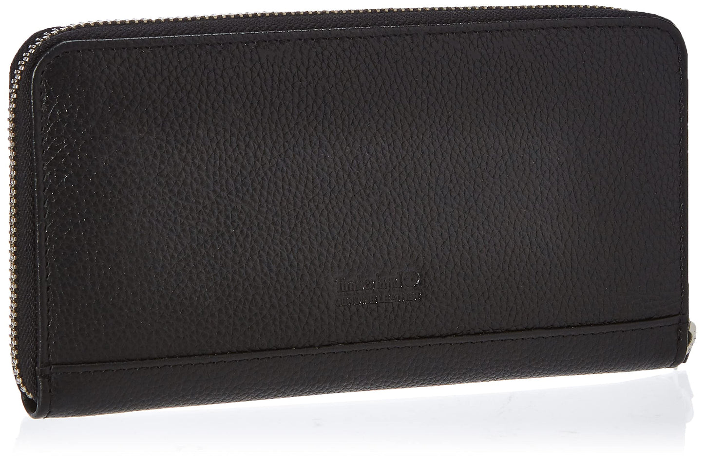 Timberland Women's Leather Rfid Zip Around Wallet Clutch With Wristlet Strap, Black (Pebble), One Size