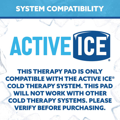 Polar Active Ice® 3 in 1 Knee, Ankle, & Elbow Therapy pad 12.5” x 10.5” with Attached Belts. Use only with The Polar Active Ice #AIS Therapy System.
