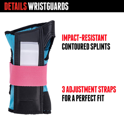 Triple Eight Saver Series 3-Pack Pad Set– Ideal for Skateboarding, In-line Skating, Roller Skating, and Biking