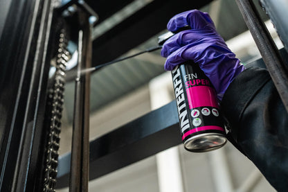 Interflon Fin Super Industrial Oil Lubricant Spray - Penetrating Dry Film Lubricating Oil - Teflon Free and PFAS Free- 300ml Aerosol Spray, Industrial Strength Chain Oil