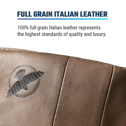 Hayabusa T3 LX Leather 4oz MMA Fight Gloves for Men & Women - Brown, Large