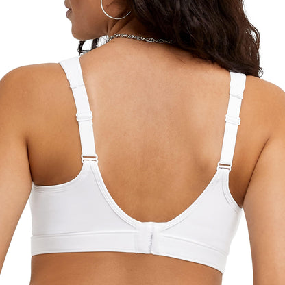 Champion Women's Sports Bra, High-Impact, Maximum Support, Breathable, Moisture Wicking, White, 36C