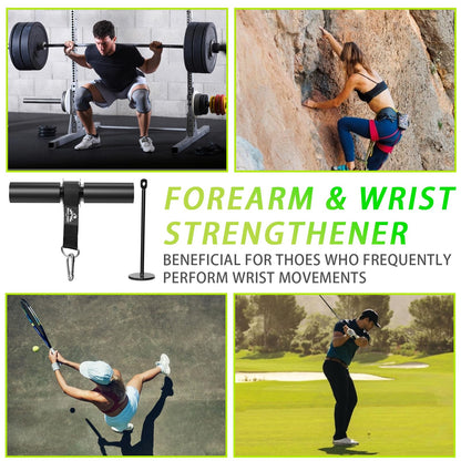 Forearm Strengthener Roller with Loading Pin and Thick Foam Grip – Multi-Functional Wrist Roller & Arm Blaster for Forearm, Wrist, and Grip Strength Training